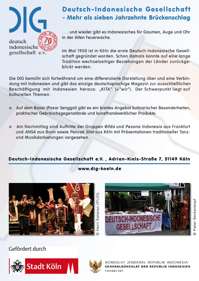 Indonesientag 2021 DeutschIndonesische Gesellschaft Köln